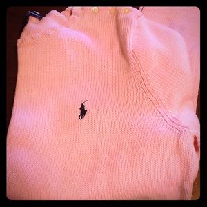 Polo Sweater Light Pink Size XL